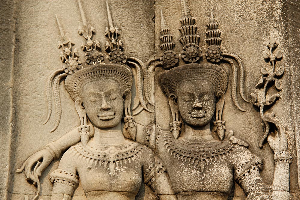 Apsara carvings at Angkor Wat